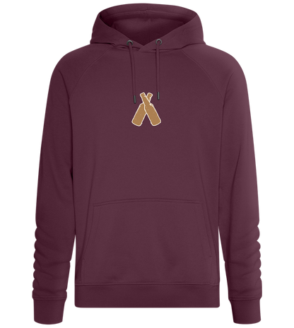 Two Beer Bottles Design - Comfort unisex hoodie_BORDEAUX_front