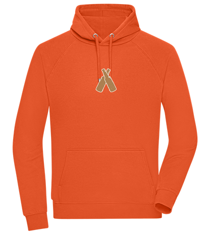 Two Beer Bottles Design - Comfort unisex hoodie_BURNT ORANGE_front