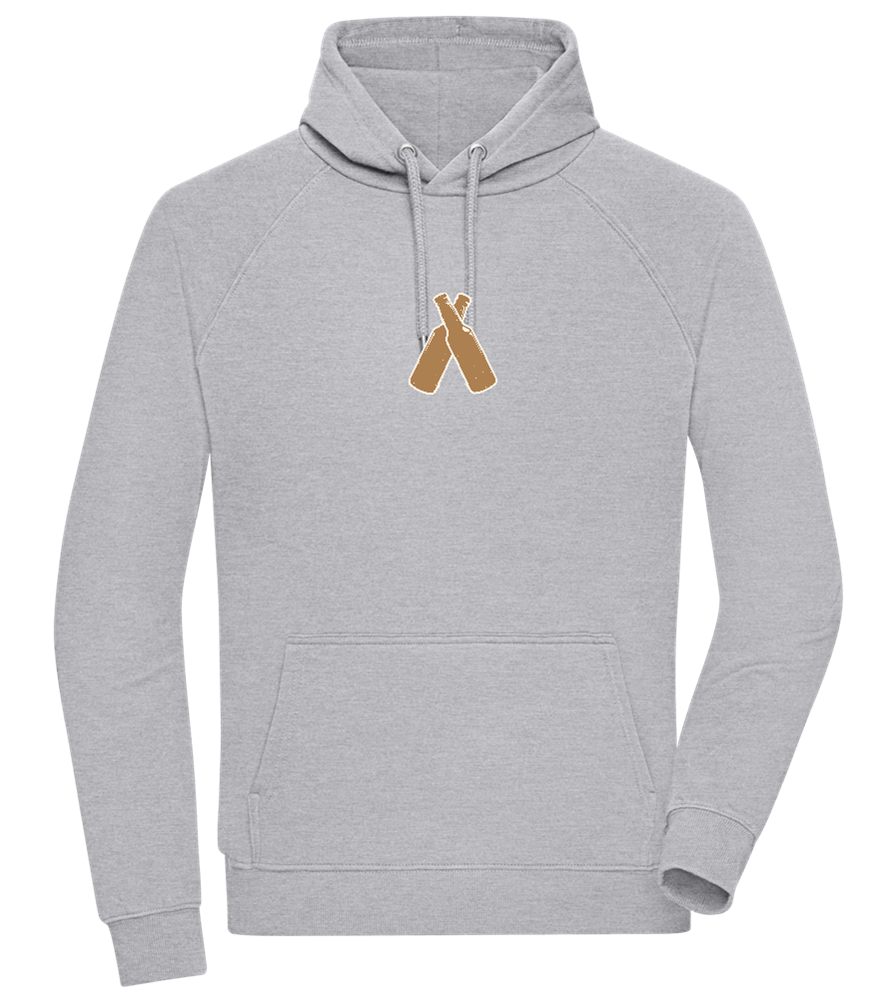 Two Beer Bottles Design - Comfort unisex hoodie_ORION GREY II_front