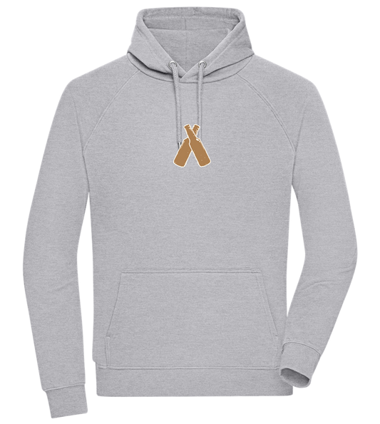 Two Beer Bottles Design - Comfort unisex hoodie_ORION GREY II_front