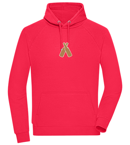 Two Beer Bottles Design - Comfort unisex hoodie_RED_front