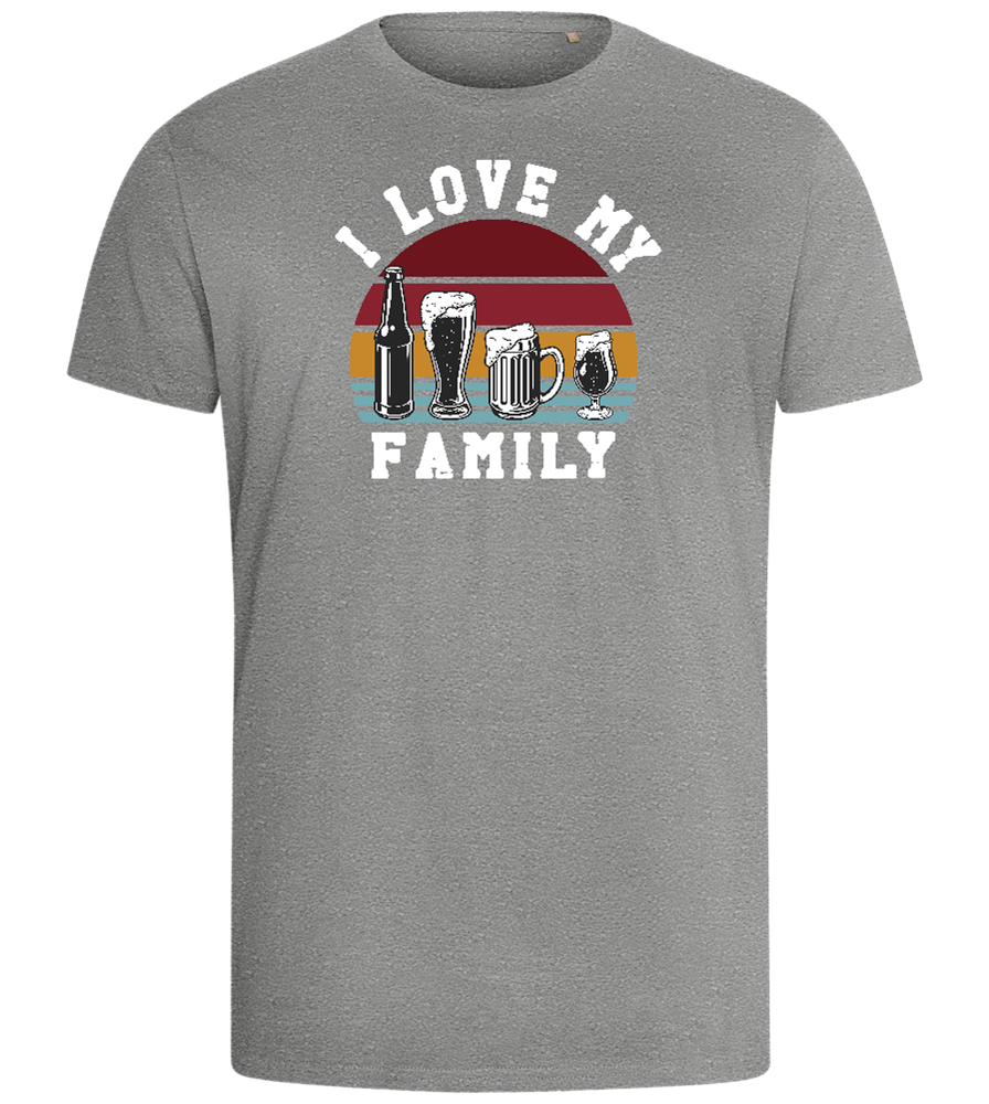 I Love My Family Design - Comfort men's fitted t-shirt_ORION GREY_front