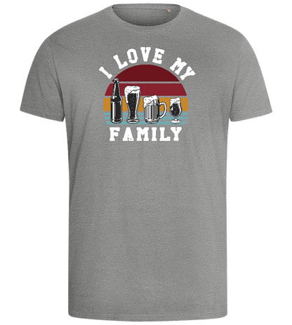 I Love My Family Design - Comfort men's fitted t-shirt_ORION GREY_front