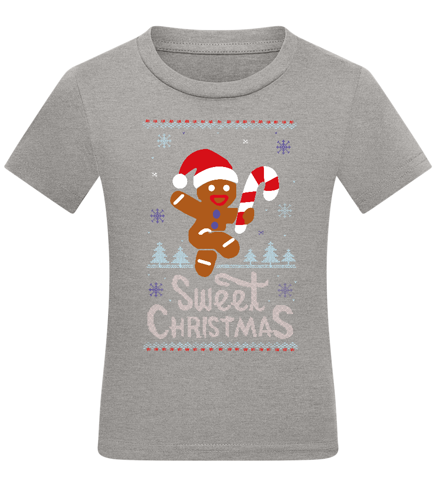 Gingerbread Man Design - Comfort kids fitted t-shirt_ORION GREY_front