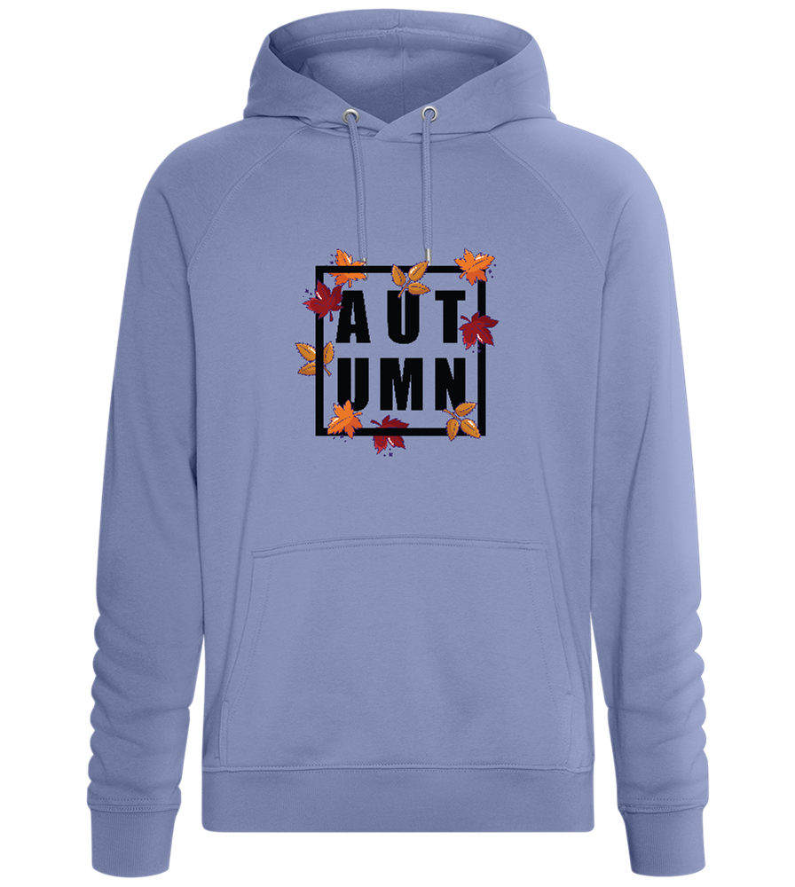 Autumn Square Design - Comfort unisex hoodie_BLUE_front