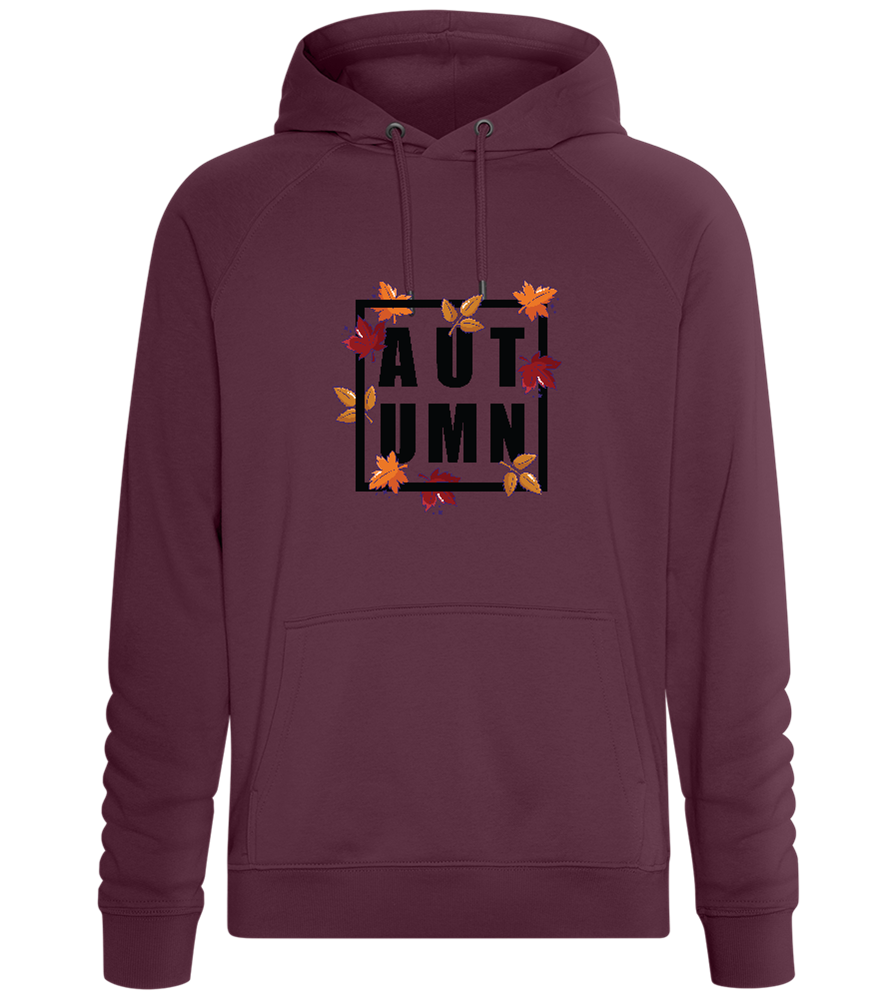 Autumn Square Design - Comfort unisex hoodie_BORDEAUX_front