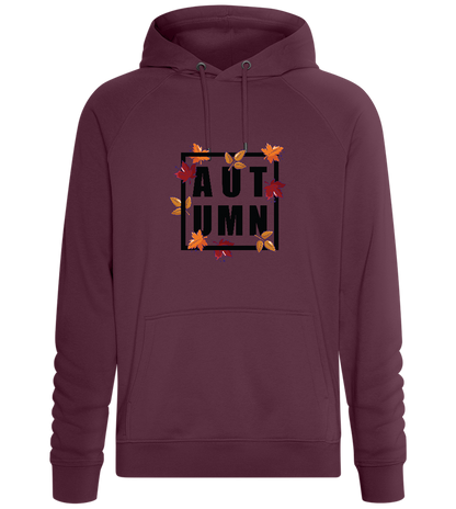 Autumn Square Design - Comfort unisex hoodie_BORDEAUX_front