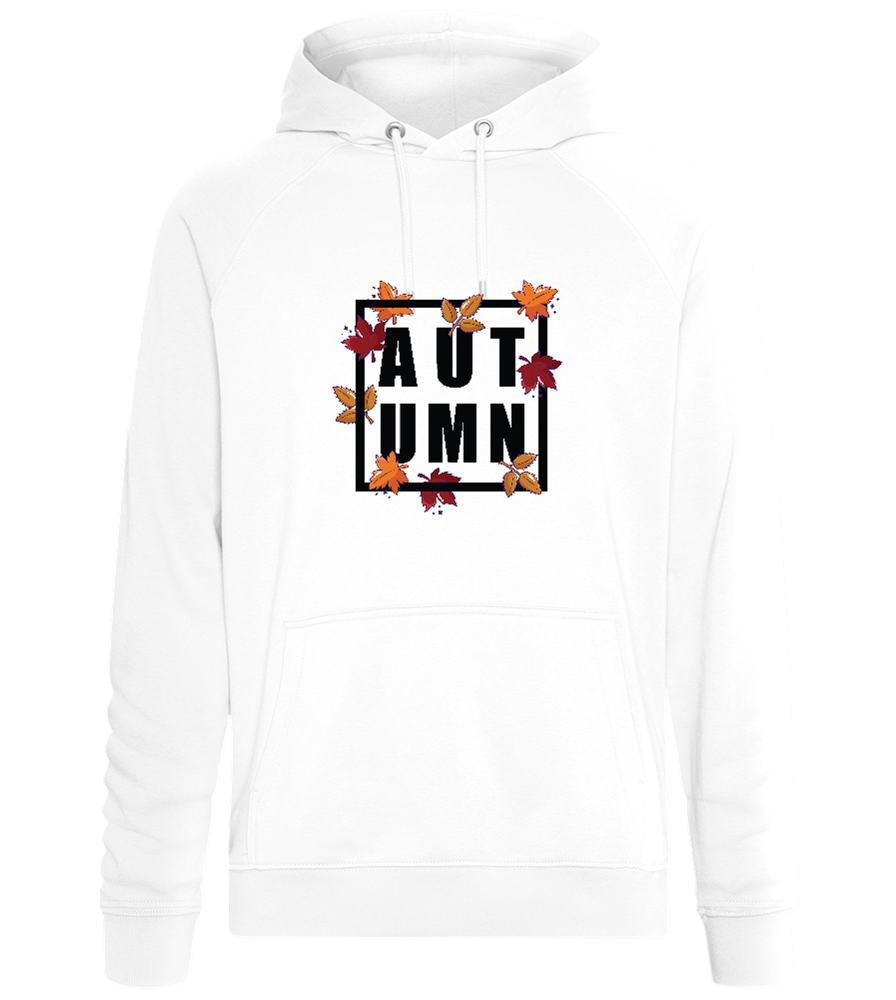 Autumn Square Design - Comfort unisex hoodie_WHITE_front