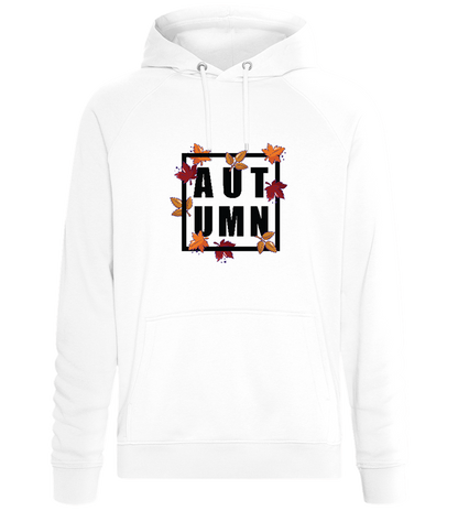 Autumn Square Design - Comfort unisex hoodie_WHITE_front