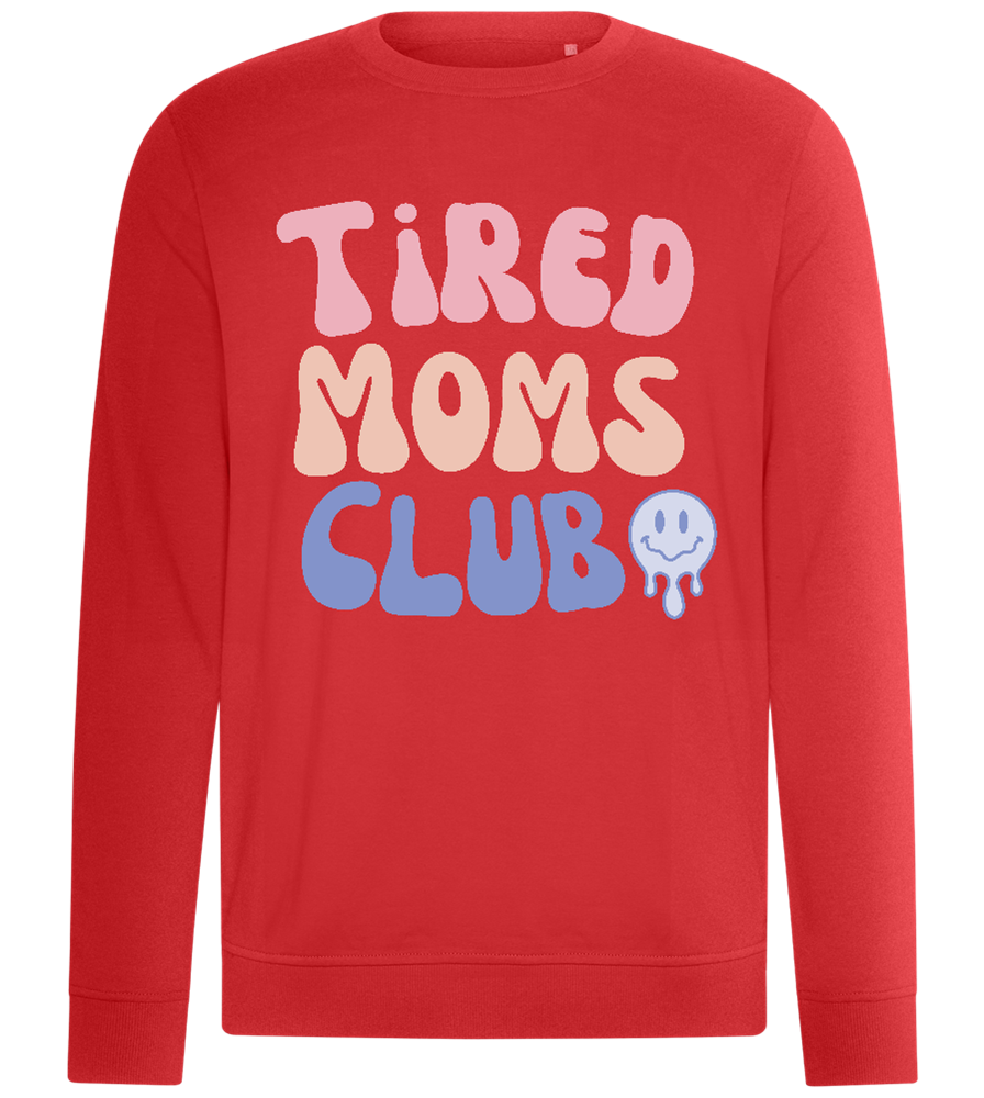 Tired Moms Club Design - Comfort unisex sweater_RED_front