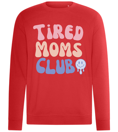 Tired Moms Club Design - Comfort unisex sweater_RED_front