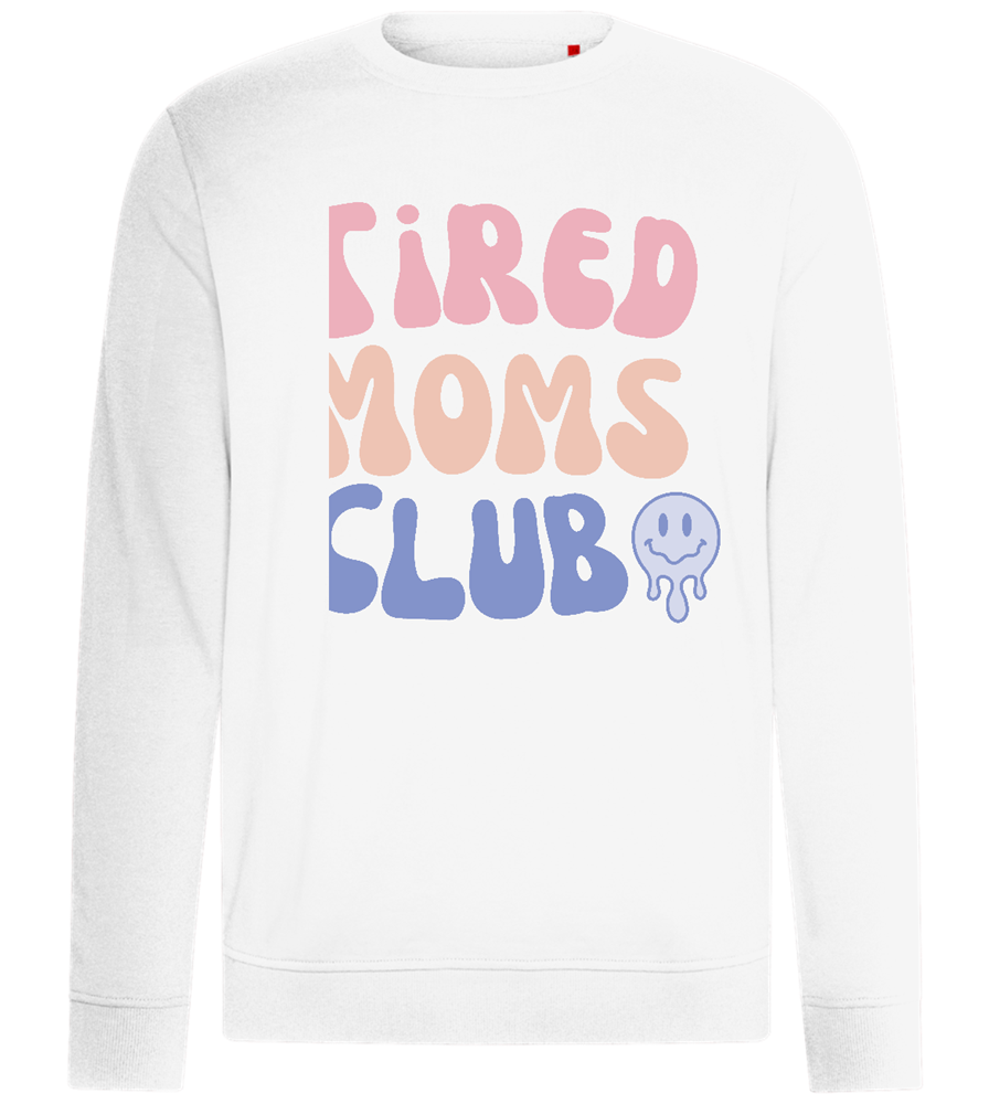 Tired Moms Club Design - Comfort unisex sweater_WHITE_front