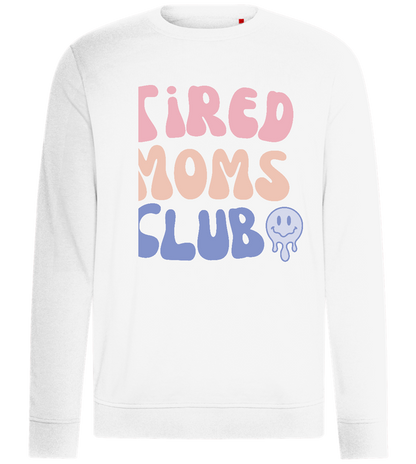 Tired Moms Club Design - Comfort unisex sweater_WHITE_front