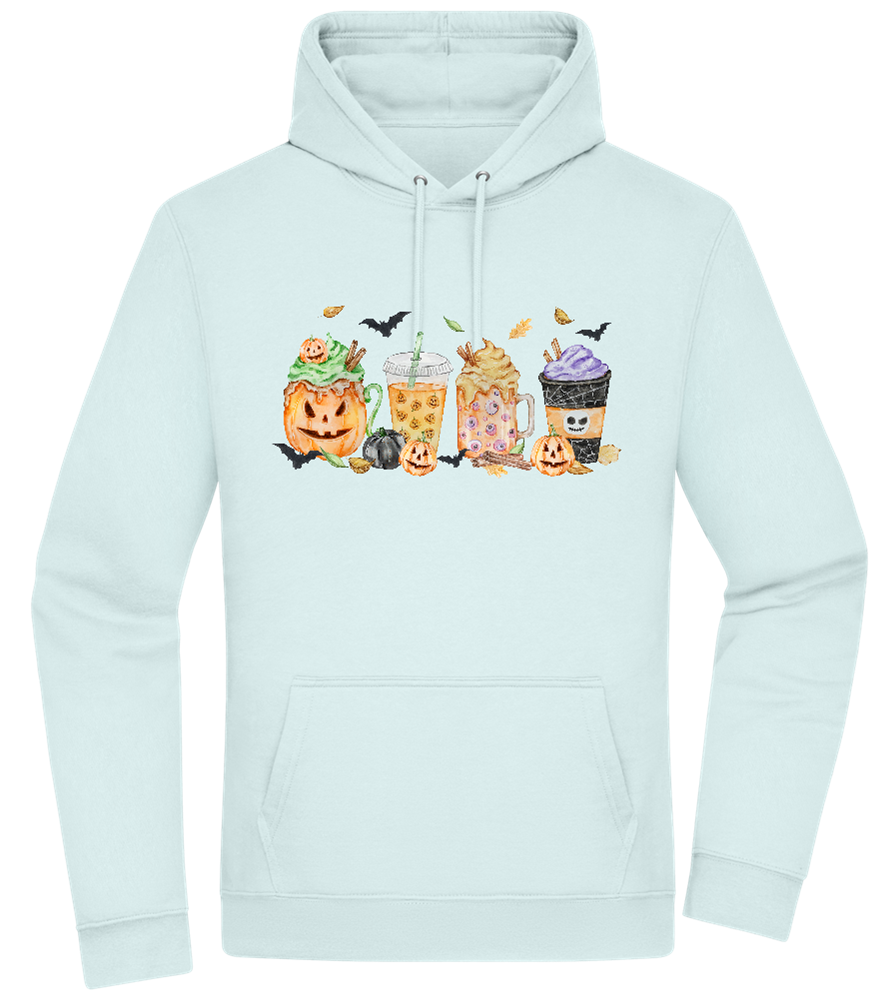 Halloween Drinks Design - Premium Essential Unisex Hoodie_ARCTIC BLUE_front