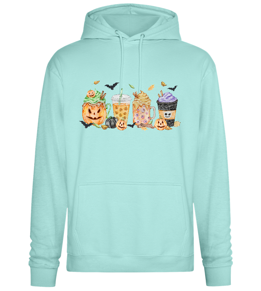 Halloween Drinks Design - Premium Essential Unisex Hoodie_ARCTIC BLUE_front