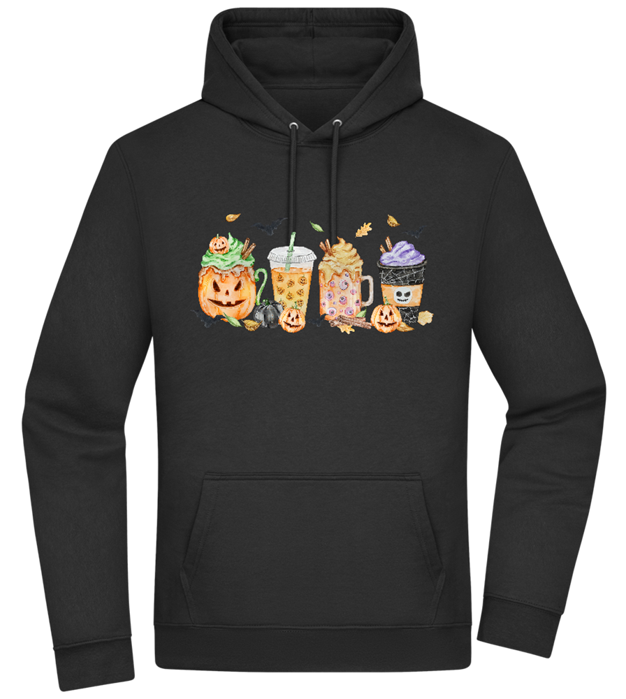 Halloween Drinks Design - Premium Essential Unisex Hoodie_BLACK_front