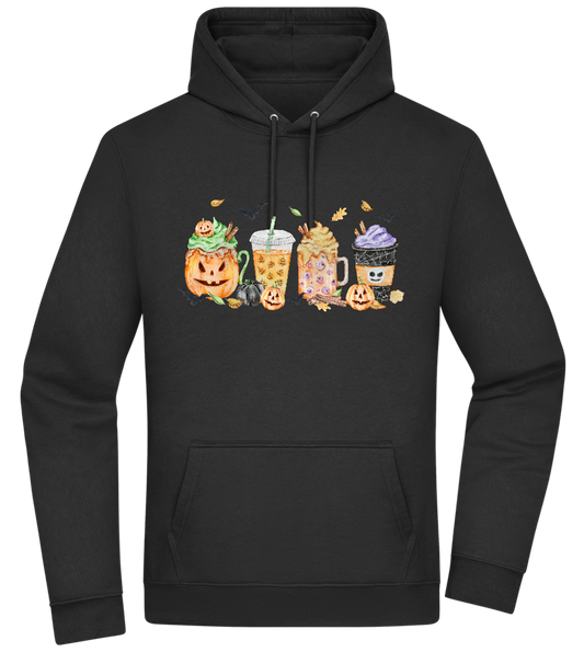 Halloween Drinks Design - Premium Essential Unisex Hoodie_BLACK_front