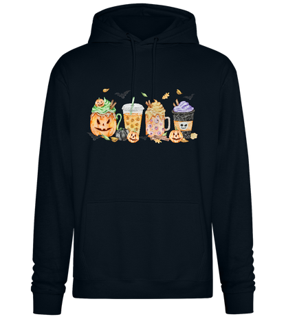 Halloween Drinks Design - Premium Essential Unisex Hoodie_BLACK_front