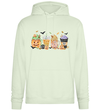 Halloween Drinks Design - Premium Essential Unisex Hoodie_CREAMY GREEN_front