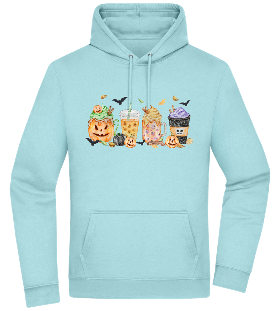 Halloween Drinks Design - Premium Essential Unisex Hoodie_POOL BLUE_front