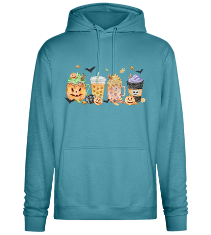 Halloween Drinks Design - Premium Essential Unisex Hoodie_POOL BLUE_front