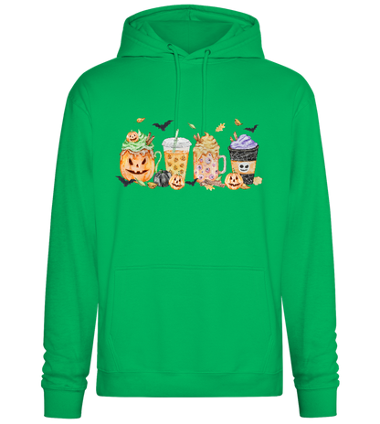 Halloween Drinks Design - Premium Essential Unisex Hoodie_SPRING GREEN_front