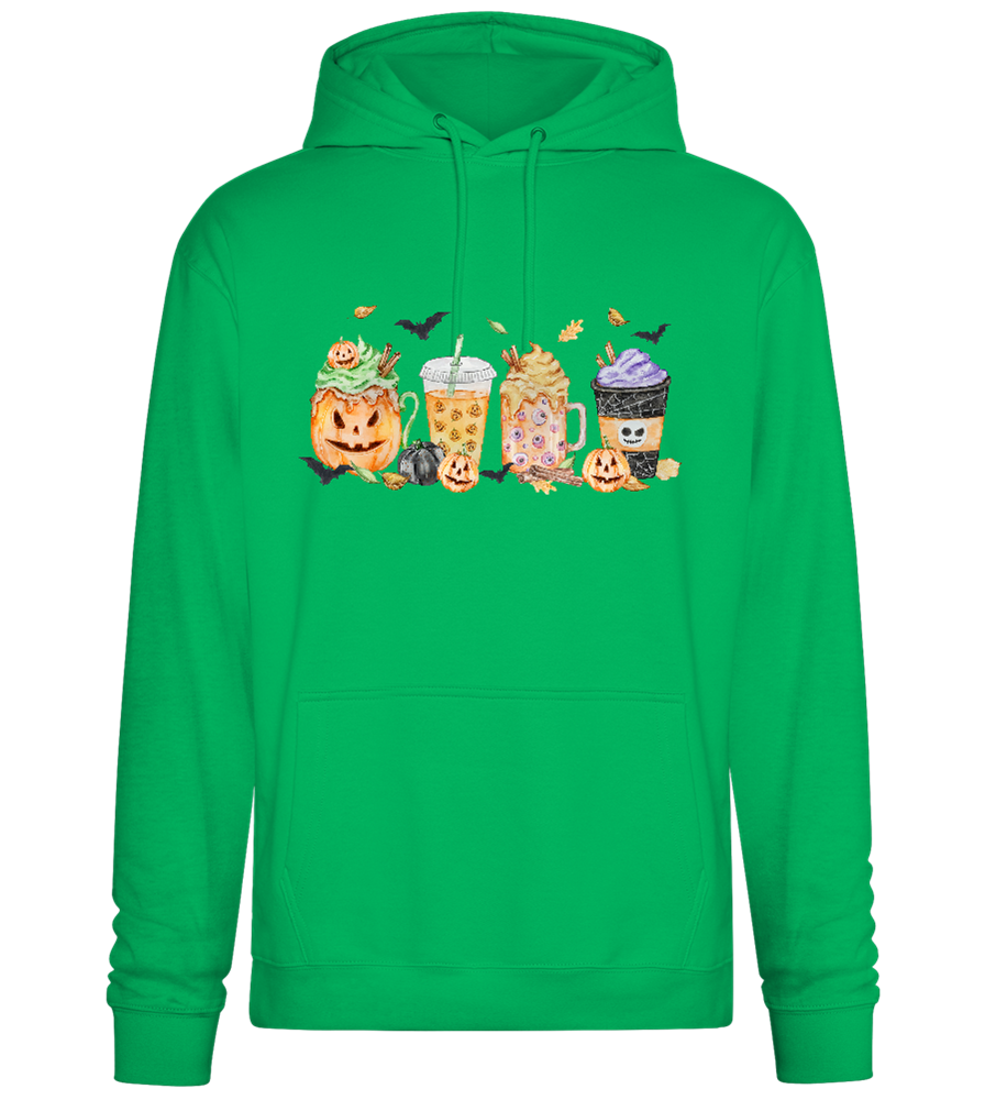 Halloween Drinks Design - Premium Essential Unisex Hoodie_SPRING GREEN_front