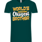 World's Okayest Brother Design - Comfort Unisex T-Shirt_GREEN EMPIRE_front