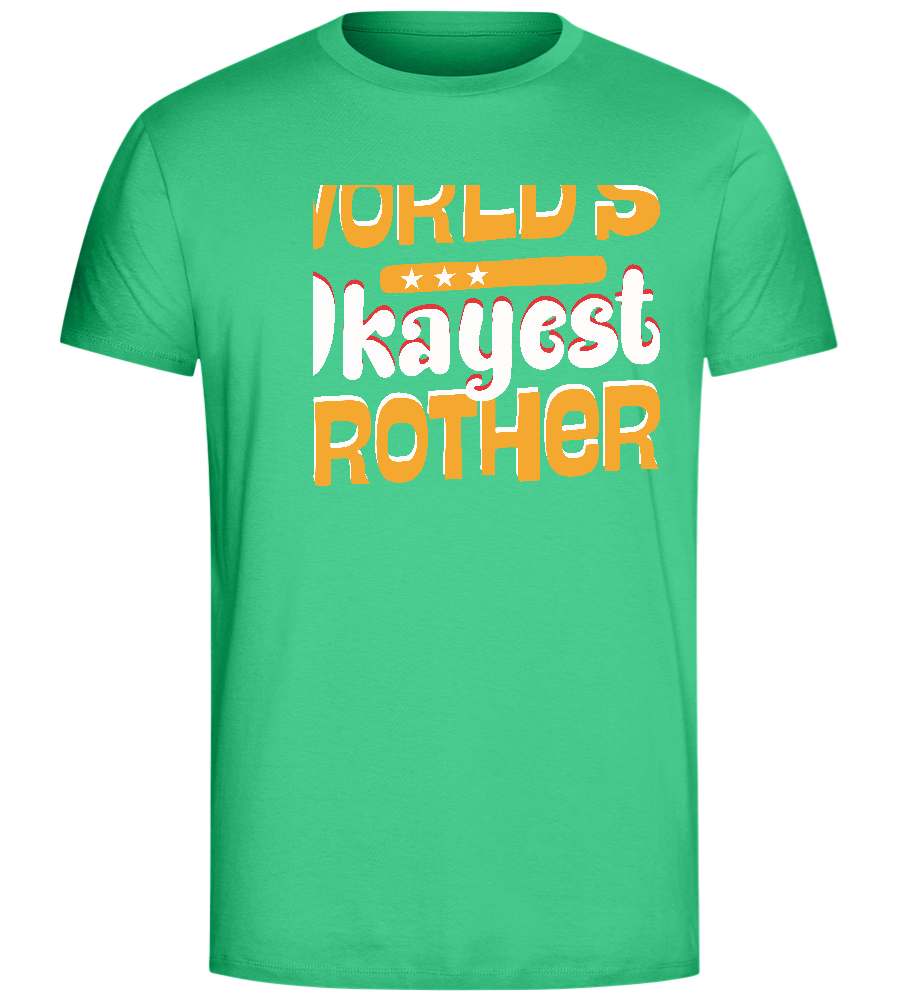 World's Okayest Brother Design - Comfort Unisex T-Shirt_SPRING GREEN_front