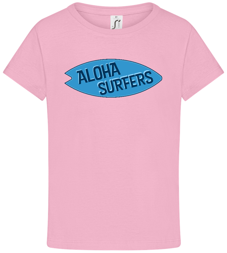 Aloha Surfers Design - Comfort girls' t-shirt_PINK ORCHID_front