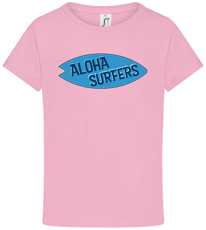 Aloha Surfers Design - Comfort girls' t-shirt_PINK ORCHID_front