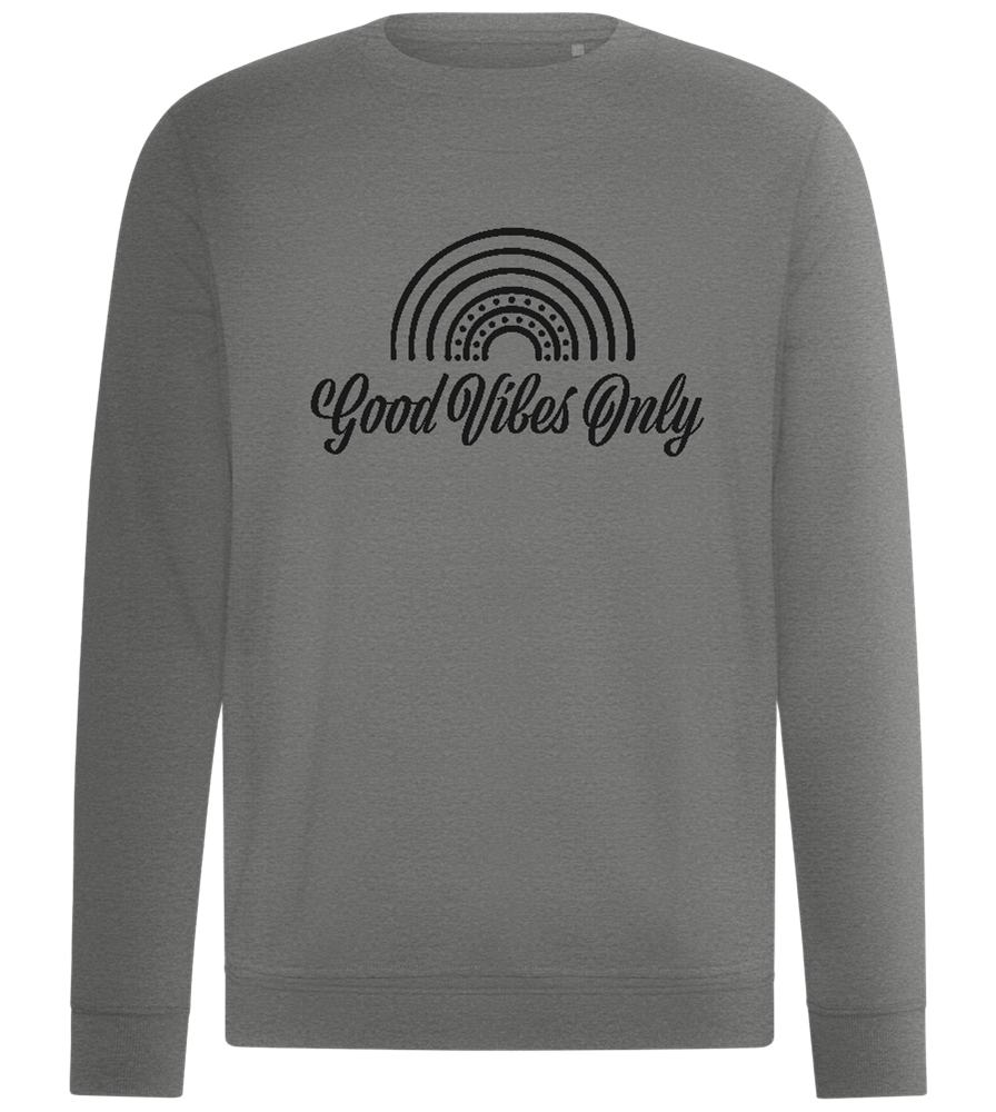 Good Vibes Only Rainbow Design - Comfort unisex sweater_ORION GREY II_front