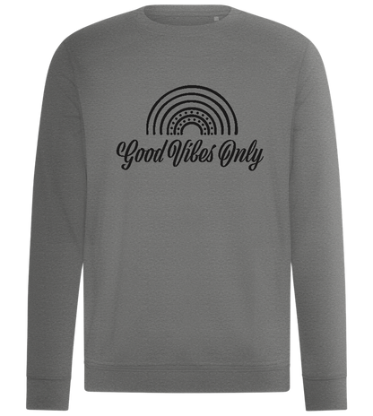 Good Vibes Only Rainbow Design - Comfort unisex sweater_ORION GREY II_front