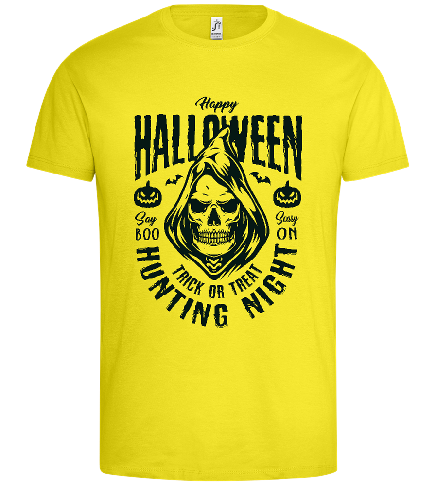 Hunting Night Design - Premium men's t-shirt_LEMON_front