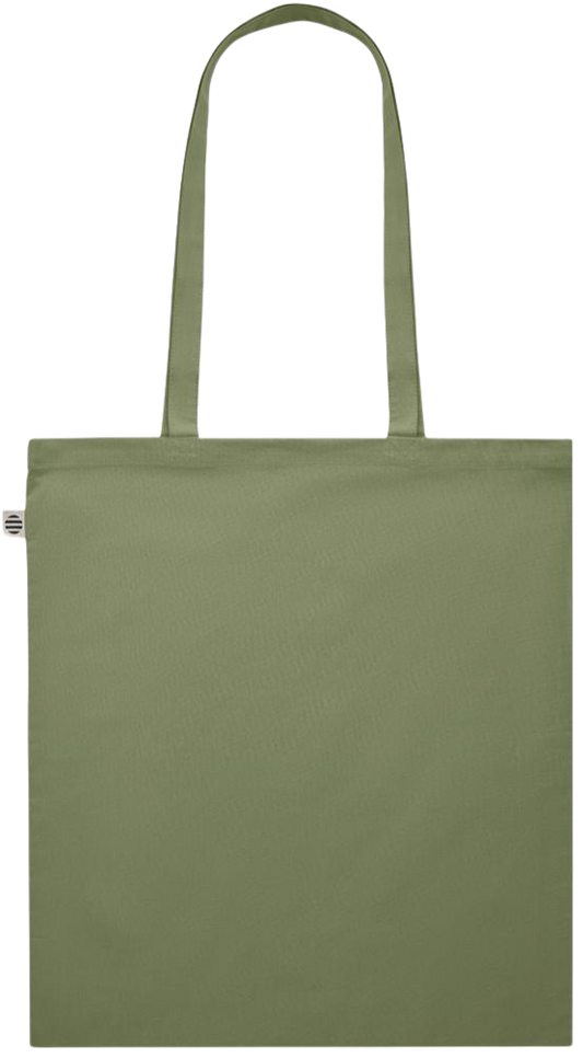 Zodiac Scorpio Design - Premium colored organic cotton shopping bag_GREEN_back