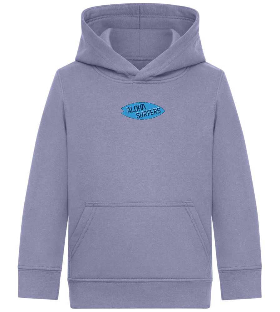 Aloha Surfers Design - Comfort Kids Hoodie_BLUE_front