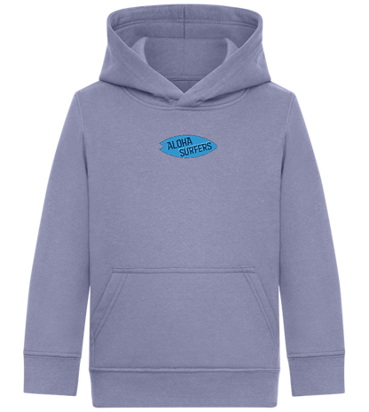 Aloha Surfers Design - Comfort Kids Hoodie_BLUE_front