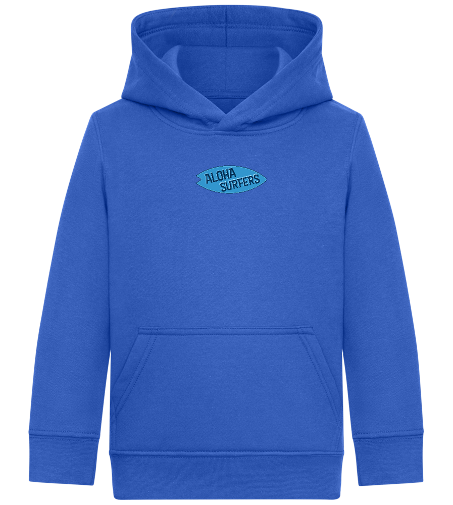 Aloha Surfers Design - Comfort Kids Hoodie_ROYAL_front