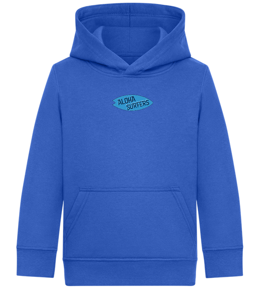 Aloha Surfers Design - Comfort Kids Hoodie_ROYAL_front