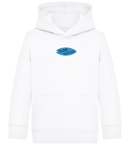 Aloha Surfers Design - Comfort Kids Hoodie_WHITE_front