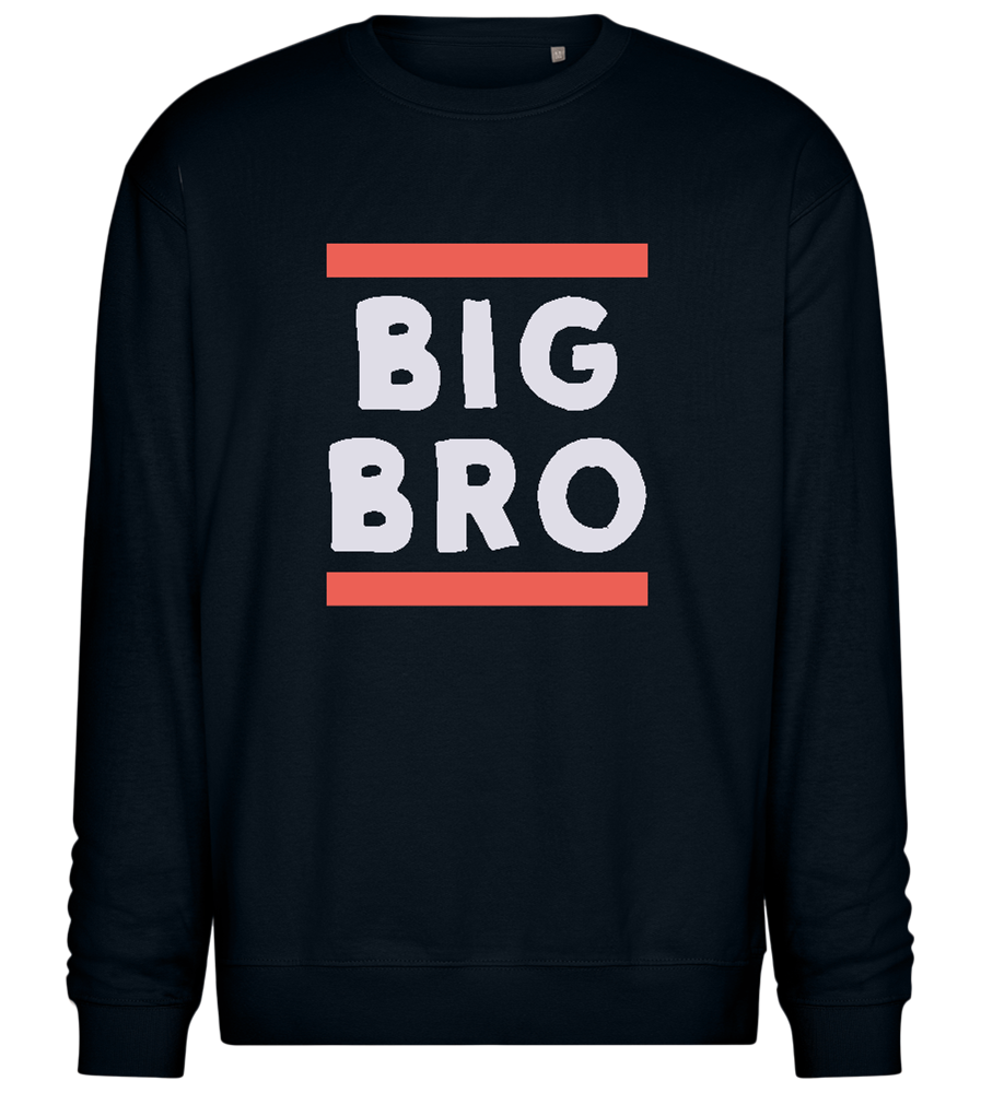 Big Bro Lines Design - Comfort Essential Unisex Sweater_BLACK_front