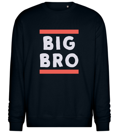 Big Bro Lines Design - Comfort Essential Unisex Sweater_BLACK_front