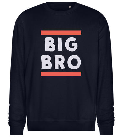 Big Bro Lines Design - Comfort Essential Unisex Sweater_FRENCH NAVY_front