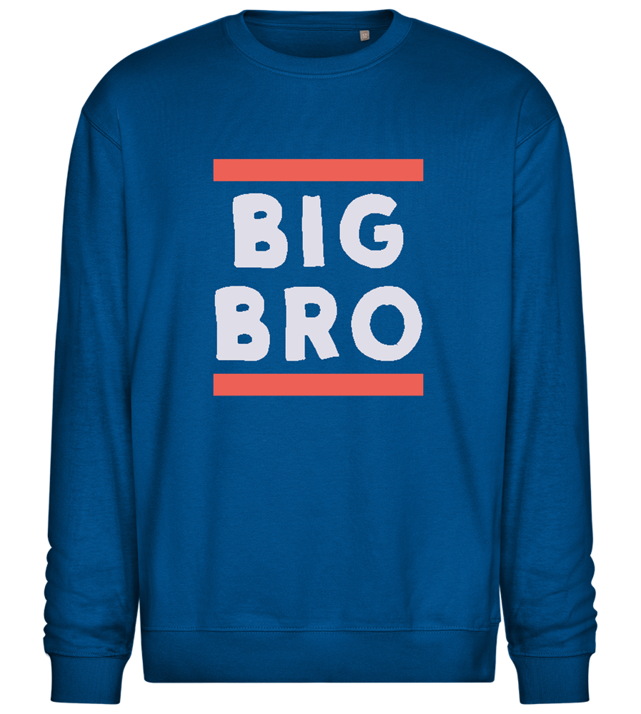 Big Bro Lines Design - Comfort Essential Unisex Sweater_ROYAL_front