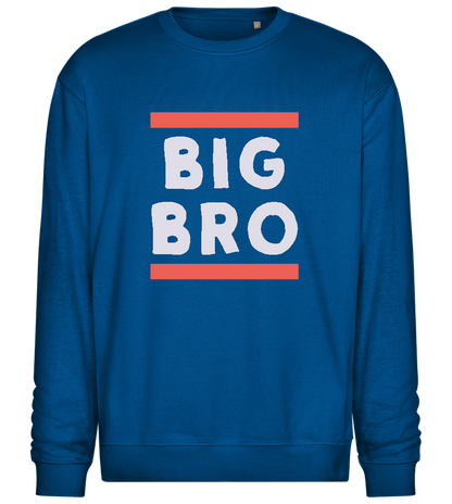 Big Bro Lines Design - Comfort Essential Unisex Sweater_ROYAL_front