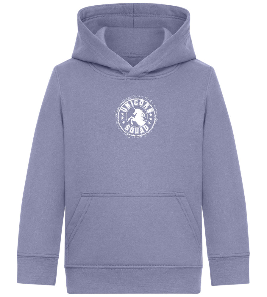 Unicorn Squad Logo Design - Comfort Kids Hoodie_BLUE_front