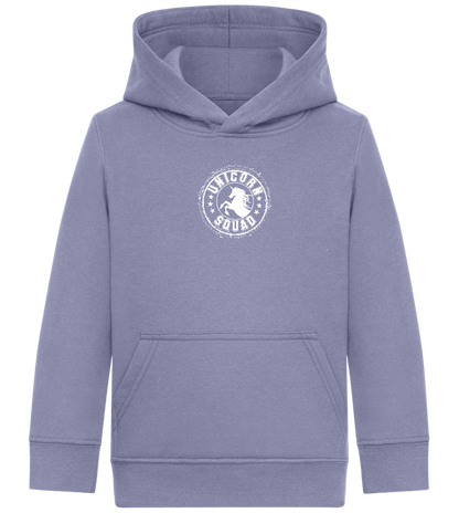 Unicorn Squad Logo Design - Comfort Kids Hoodie_BLUE_front