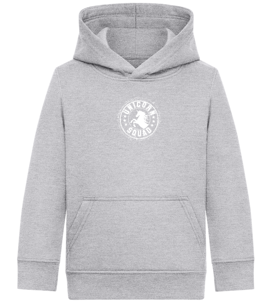 Unicorn Squad Logo Design - Comfort Kids Hoodie_ORION GREY II_front