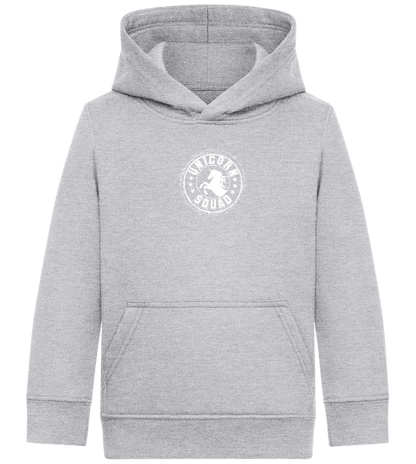 Unicorn Squad Logo Design - Comfort Kids Hoodie_ORION GREY II_front