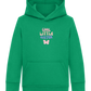 Cool Little Sister Butterfly Design - Comfort Kids Hoodie_MEADOW GREEN_front